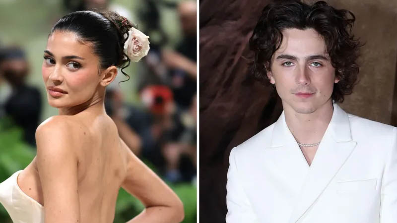 Kylie Jenner and Timothée Chalamet