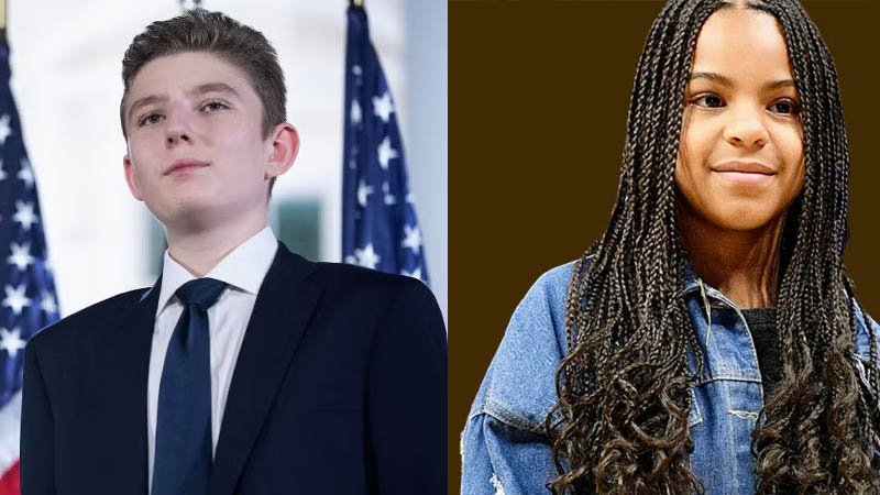 Barron Trump and Blue Ivy Carter