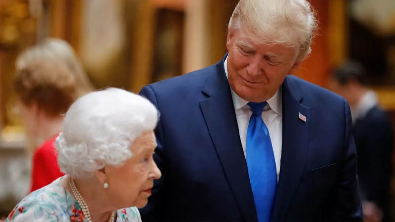 Donald Trump and Queen Elizabeth