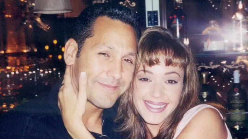 Leah Remini and Angelo Pagán