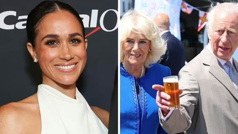 Meghan Markle, King Charles and Queen Camilla