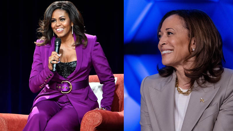 Michelle Obama and Kamala Harris