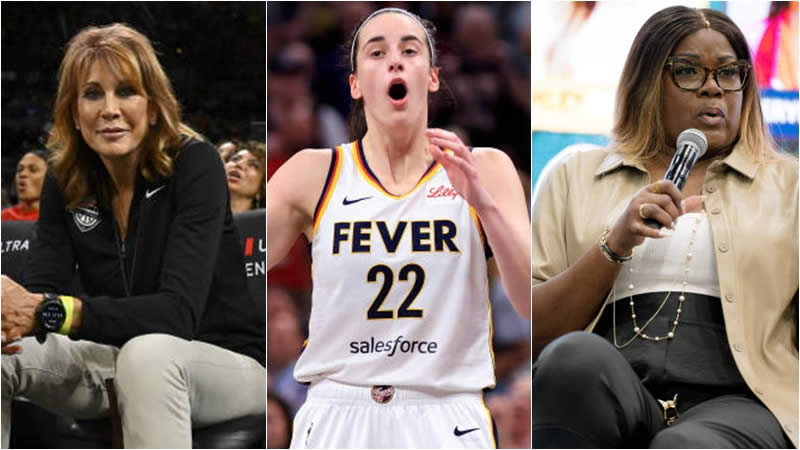 Nancy Lieberman, Caitlin Clark and Sheryl Swoopes