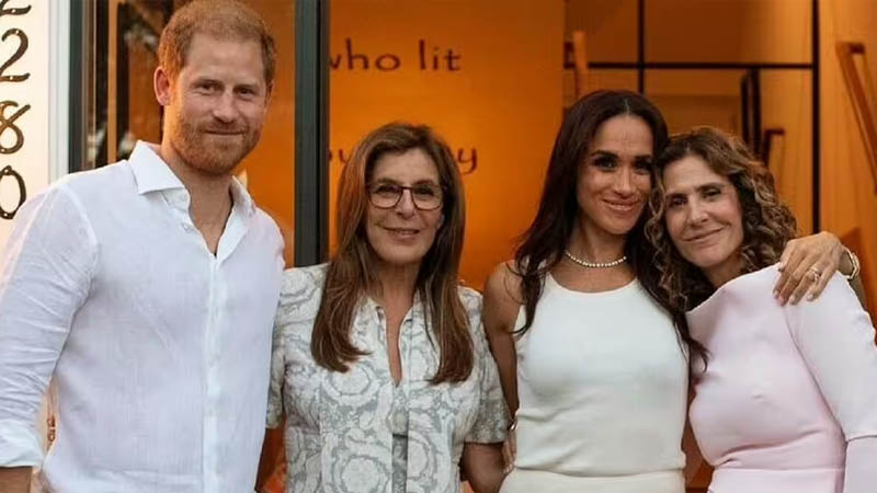 Prince Harry and Meghan Markle attended a star-studded bash in California