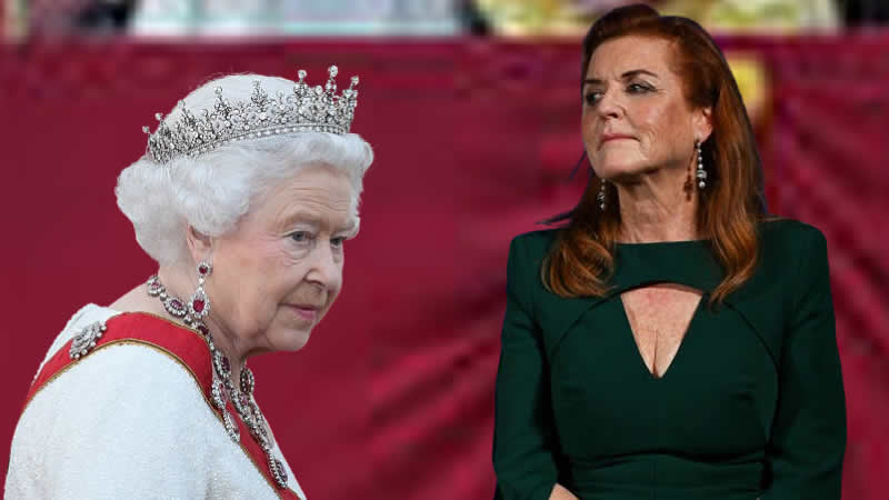 Sarah Ferguson and late Queen Elizabeth