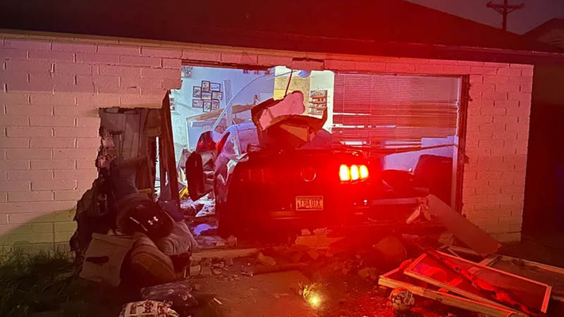 car crashing into Phoenix home