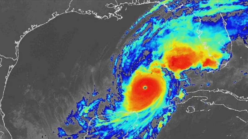 Hurricane Milton Infrared View