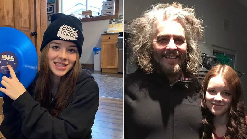 Nell Smith with Wayne Coyne