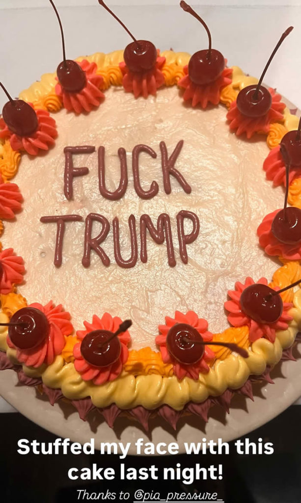 Madonna Trump Cake