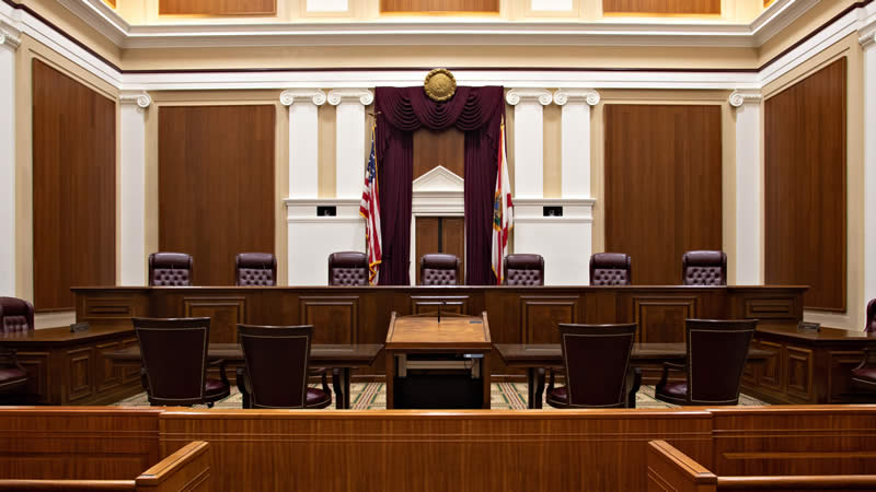 A Florida court room