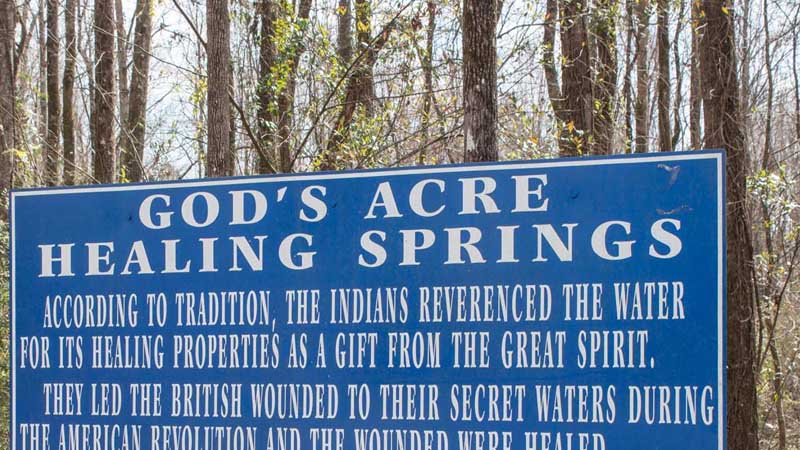 Healing Waters of God Acre Healing Springs